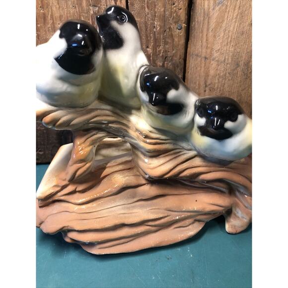 Shawnee Pottery #502 Birds on Driftwood Branch Planter Faux Bois Goldfinch VTG - Picture 7 of 13